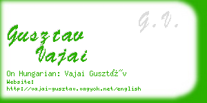 gusztav vajai business card